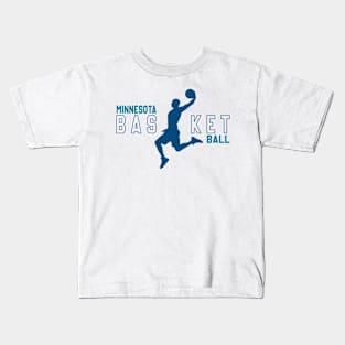 Minnesota Basketball Slam Dunks Kids T-Shirt